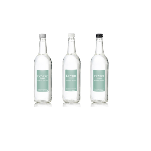 750ml Glass bottled water with printed label for conferences