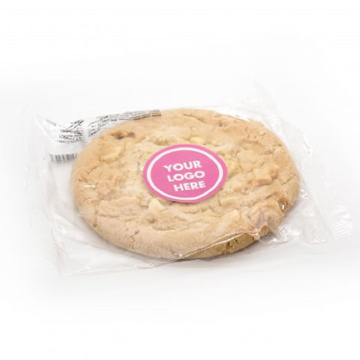 cookie with branded sticker