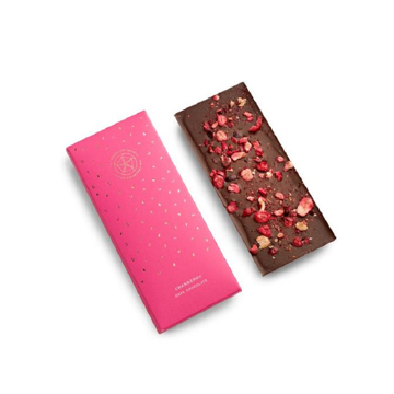 dark chocolate with dried cranberries